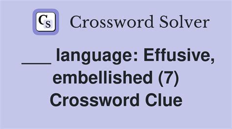 embellished crossword clue